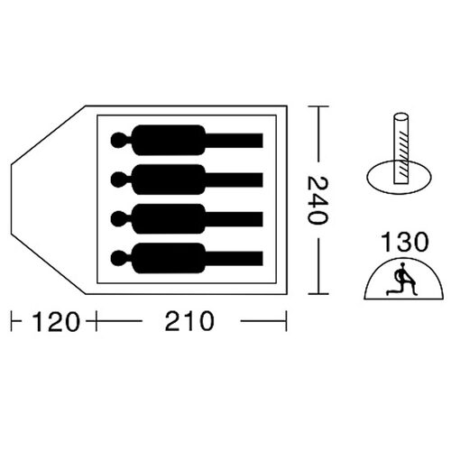 ������������� ������� GREENWOOD TARGET 4 ����� - 4-�������, 1-���������, 2-������� ���� 2 (����, �������������� ������� GREENWOOD TARGET 4 �����)