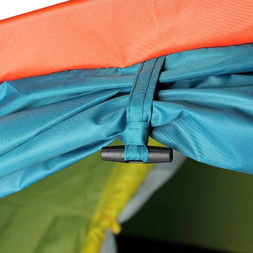 Трекинговая палатка GREENWOOD TARGET 2 синяя - 2-местная 1-комнатная 2-слойная Фото 4 (Палатка GREENWOOD TARGET 2 синяя - вход с откидывающимся пологом) Трекинговая палатка GREENWOOD TARGET 2 синяя - 2-местная 1-комнатная 2-слойная Фото 4 (фото, Палатка GREENWOOD TARGET 2 синяя - вход с откидывающимся пологом)