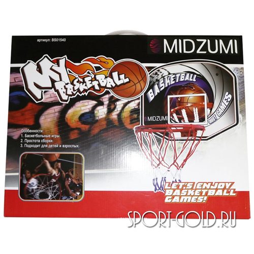 Аксессуар для ДСК Midzumi Баскетбольный щит с мячом и насосом BS01540 Фото 4 (фото, вид 4)