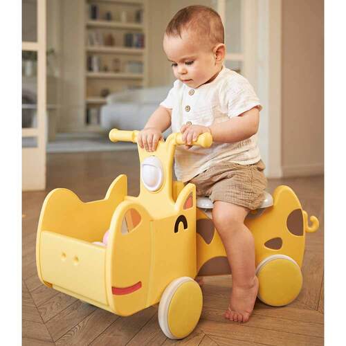 Толокар UNIX KIDS Машинка-каталка с корзинкой Hippo Фото 1 (фото, Машинка-каталка с корзинкой UNIX KIDS Hippo)