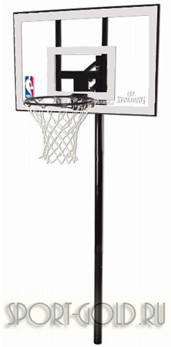   SPALDING Silver 44&quot; In Ground Polycarbonate 88596CN