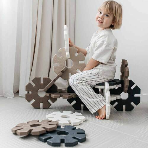   UNIX KIDS Snowflakes Grey-Camel - 16  (,   UNIX KIDS Snowflakes Grey-Camel 16 )