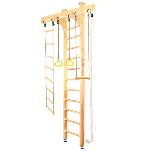 Детский спортивный комплекс Kampfer Wooden Ladder Ceiling 3.0 м, Натуральный (лак) (фото)