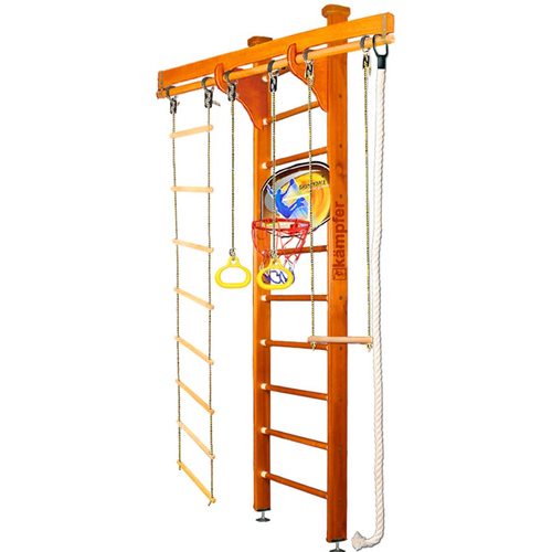Детский спортивный комплекс Kampfer Wooden Ladder Ceiling Basketball Shield 2.67 м, Классический