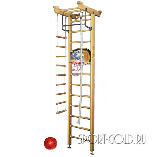 Детский спортивный комплекс Kampfer Little Sport Ceiling Basketball Shield 3.0 м, Натуральный (лак) (фото)