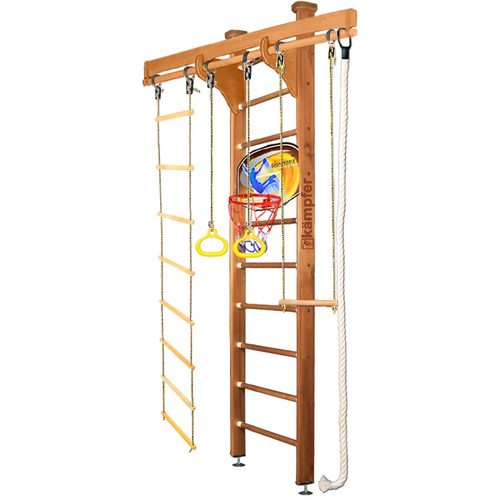 Детский спортивный комплекс Kampfer Wooden Ladder Ceiling Basketball Shield 2.67 м, Ореховый